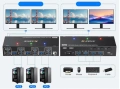 8K 60Hz KVM превключвател за 2 монитора и 3 компютъра Displayport и HDMI 4K 144Hz,KCEVE KVM302DH, снимка 5
