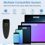 W7 Мини безжичен 2D баркод скенер – Bluetooth, 2.4GHz и USB, QR и баркод четец, снимка 5