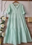 Ленена рокля в цвят мента Италия , снимка 9