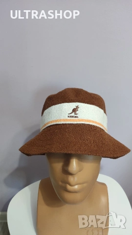 KANGOL Bucket hat L size шапка идиотка в отлично състояние, снимка 7 - Шапки - 54594982