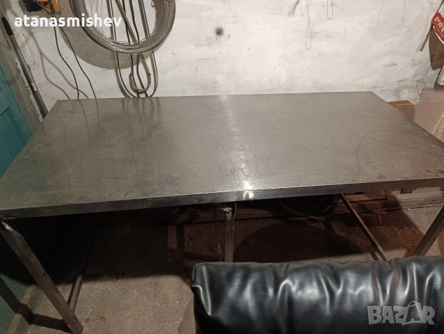 Маса от неръждаема стомана , снимка 2 - Обзавеждане на кухня - 54308253