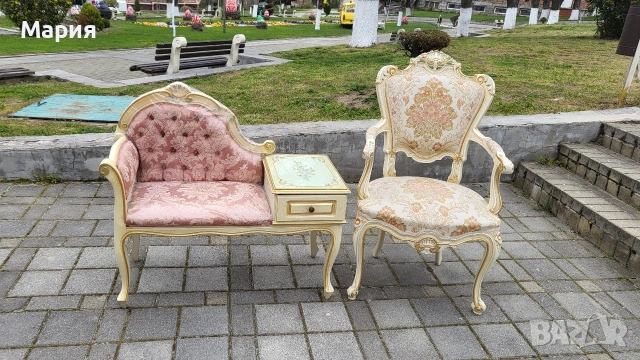 Красива барокова пейка и стол