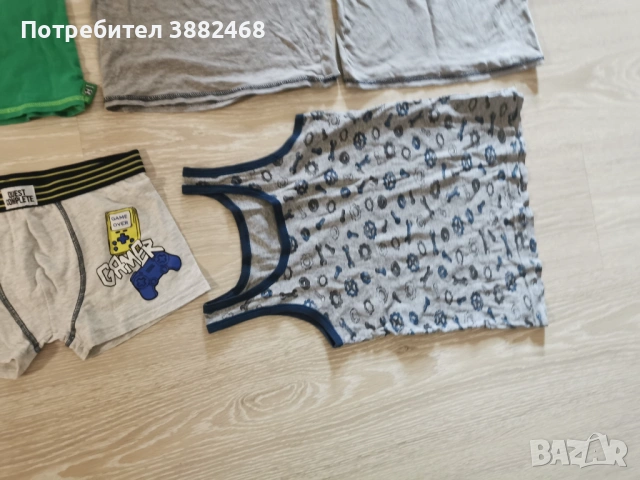 Нови боксерки и употребявани потници 134/140 размер , снимка 6 - Детски тениски и потници - 54725630