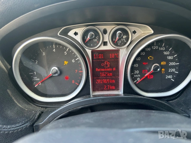 километраж Ford Focus II Kuga C-max 2009г. голям дисплей бензин MK2.5 фейслифт facelift с 