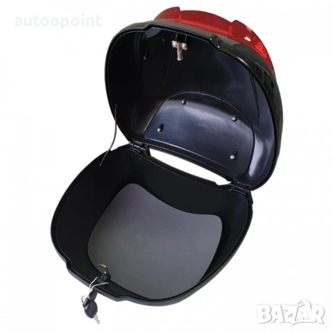 Куфар за мотор и скутер черен гланц, снимка 3 - Аксесоари и консумативи - 53982640