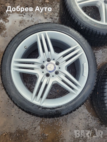 Лети джанти AMG 19" с зимни гуми за Mercedes S Class W221 , снимка 4 - Гуми и джанти - 54428399