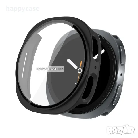 Samsung Galaxy Watch 9 44mm / Watch 9 40mm / 360° Твърд пластмасов кейс с вграден протектор за екран, снимка 6 - Смарт часовници - 55683496