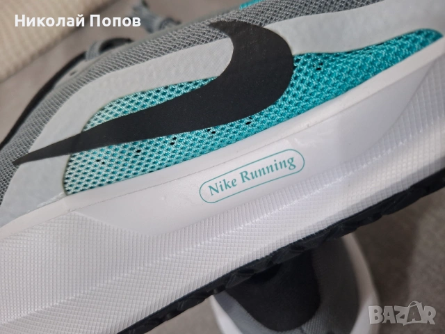 МЪЖКИ МАРАТОНКИ NIKE DOWNSHIFTER 13 СИВО-БЕЛИ, снимка 5 - Маратонки - 54652408