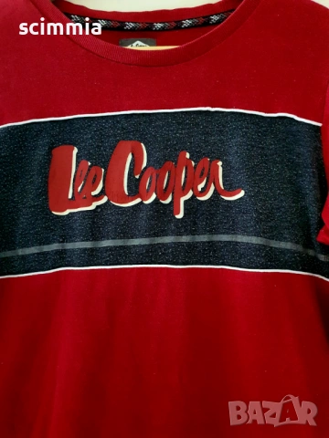 Lee Cooper червена дамска блуза суитшърт с лого размер M, снимка 4 - Блузи с дълъг ръкав и пуловери - 54767167
