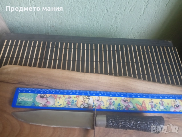 Старинен български ловен нож от соца, снимка 2 - Ножове - 55102294