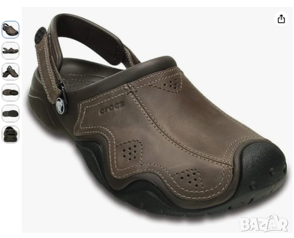 Crocs  Swiftwater Leather Clog номер 44 . чехли / сандали, снимка 2 - Мъжки сандали - 55092491