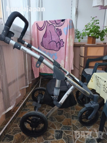 Бебешка количка Lorelli Rimini 3в1 сиво и черно, снимка 6 - Детски колички - 54584315