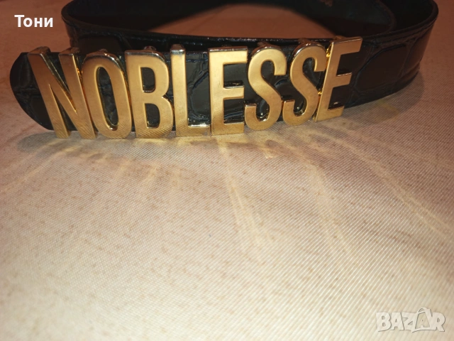 NOBLESSE Оригинал Нов Дамски Стилен Кожен Колан 95см., снимка 6 - Колани - 54393594