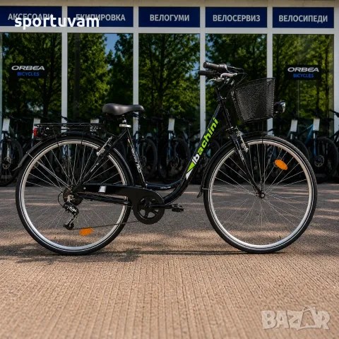 НОВ Градски Велосипед Velotec 28 Black - БЕЗПЛАТНА ДОСТАВКА, снимка 3 - Велосипеди - 55389121