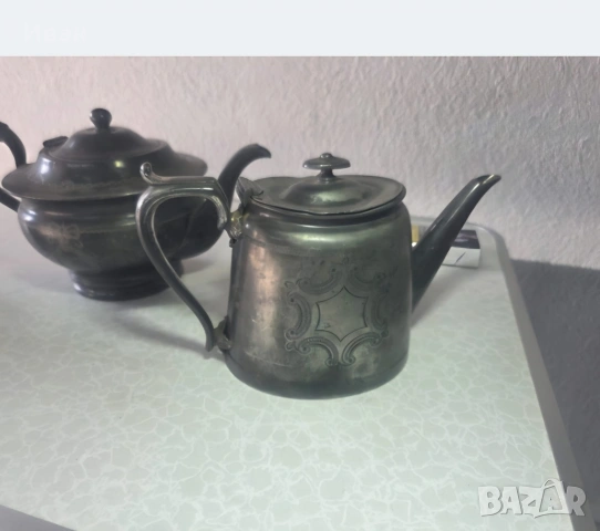 Стари посребрени чайници, снимка 11 - Декорация за дома - 55059391
