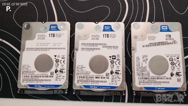 3 хард диска WD х 1000GB, отлични
