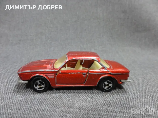 СТАРА РЕТРО МЕТАЛНА КОЛИЧКА MAJORETTE 235 BMW 3.0 CSI E9, снимка 2 - Колекции - 55428259