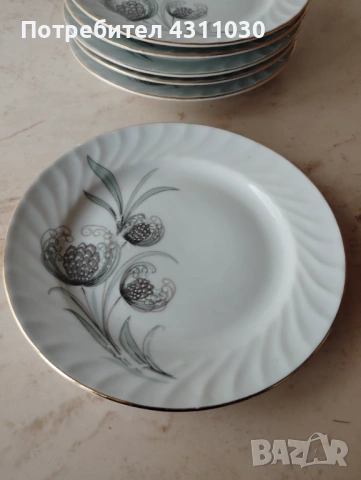 Нови различни комплекти чинии по 6 бр.от 80-те години, снимка 12 - Чинии - 54211873