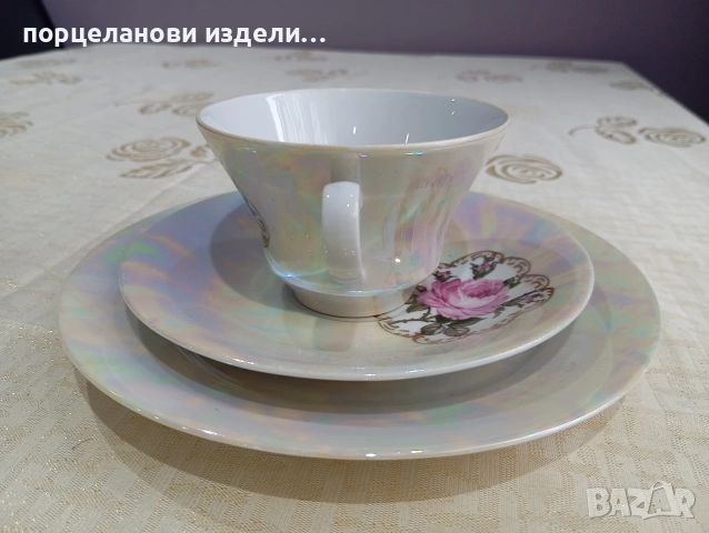 Порцеланов прекрасен сет GDR, снимка 10 - Антикварни и старинни предмети - 54014397