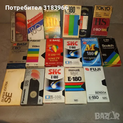 16 броя видео касети с филми оригинални