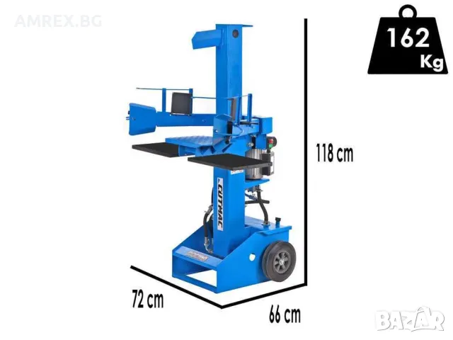 Вертикална електрическа цепачка за дърва Docma 8 тона Rapid Plus, снимка 4 - Селскостопанска техника - 55378663