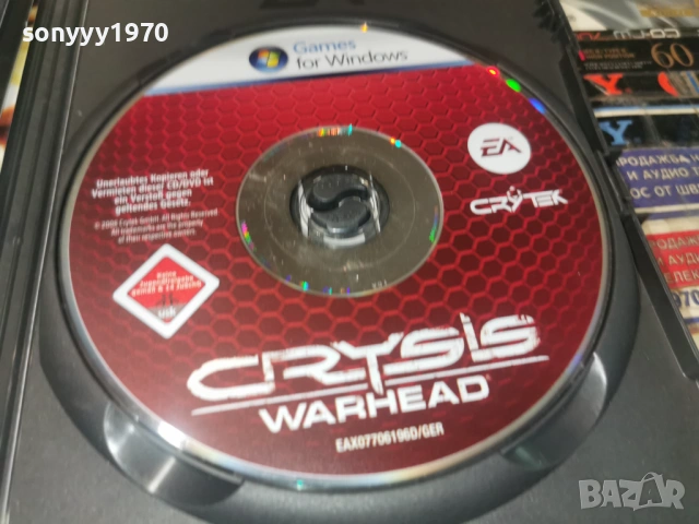 CRYSIS WARHEAD PC DVD 1806261118H1E3R, снимка 3 - Игри за PC - 54955011