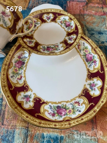 Royal Albert тенис сет Lady Hamilton, снимка 8 - Сервизи - 54294413