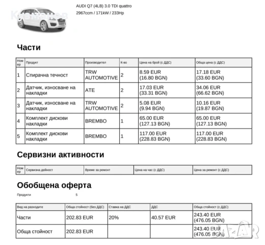 Ауди Q7 3.0 TDI, 7 места, юли 2006 г, 4 488 €, снимка 14 - Автомобили и джипове - 54639041
