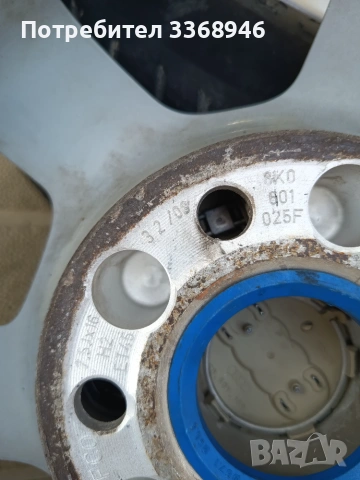Джанти Оригинални Audi 16" 5x112 с гуми 205/55/16 Michelin , снимка 9 - Гуми и джанти - 55040486