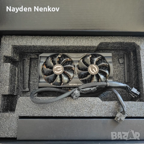 EVGA GeForce RTX 3060 XC 12GB – Перфектна, след ъпгрейт (+ PCIe кабел), снимка 6 - Друга електроника - 54798704