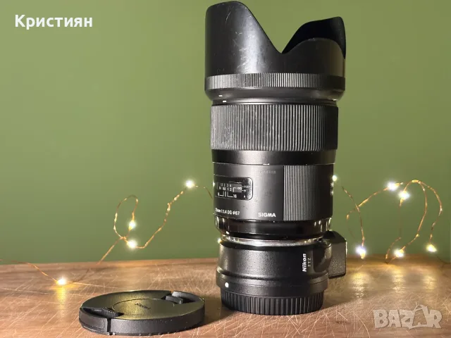 Nikon 24-70 F4S + Sigma 35mm F1.4 ART + FTZ адаптер, снимка 7 - Обективи и филтри - 55431991