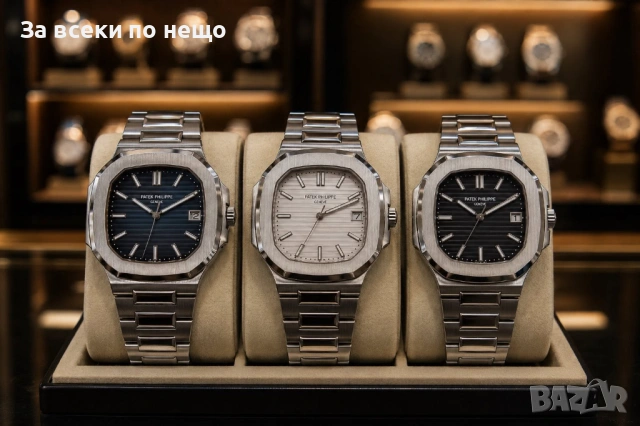 Patek Philippe Geneve Мъжки Луксозен Часовник С Автоматичен Механизъм С Кутия Код Gentlemen Legacy37