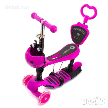 Тротинетка със седалка и дръжка 5в1  , снимка 2 - Скутери и тротинетки - 54044010