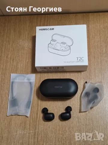 Чисто нови безжични TWS слушалки Homscam QCY T2C.