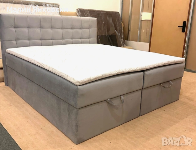Бокспринг легло с ракла и топ матрак 180х200, снимка 2 - Спални и легла - 54194171