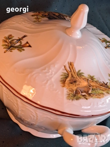 чешки ловен порцеланов сервиз Bernadotte Bohemia , снимка 13 - Сервизи - 54213343