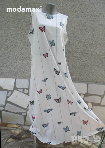3XL Нова дълга бяла рокля Miss Look 