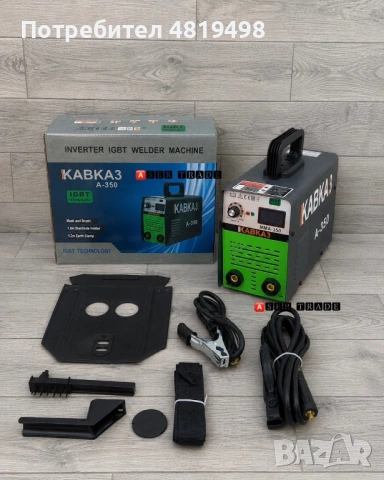 Инверторен IGBT Електрожен KABKA3 A-350, снимка 2 - Поялници и запояване - 54563581
