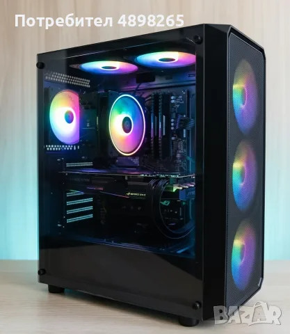 Геймърски компютър - Ryzen 5 3600 | GTX 1070 Asus Rog Strix | Gigabyte B550M | 512GB NVMe, снимка 2 - Геймърски - 55438287