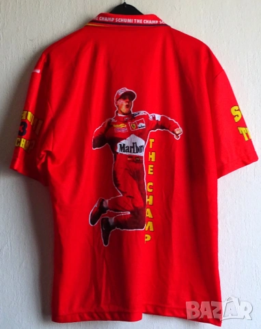 Michael Schumacher Formula One F1 Racing - полиестерна мъжка тениска XL, снимка 2 - Тениски - 54806594