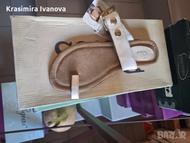 нови чехли естествена кожа , снимка 2 - Чехли - 55145641