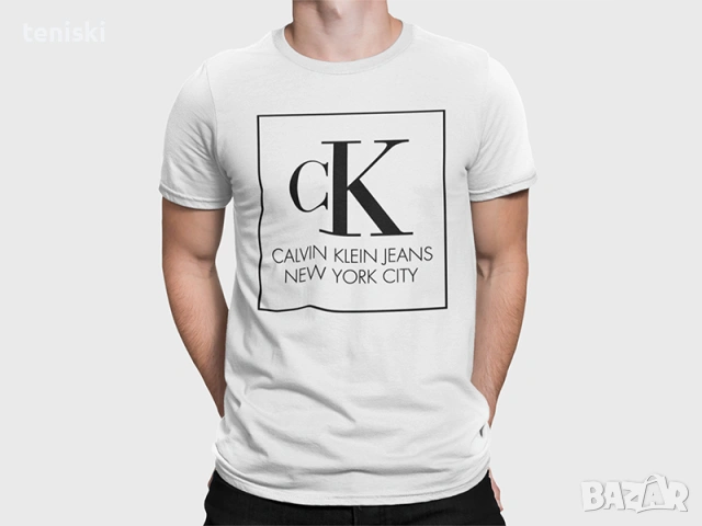  Мъжка тениска CALVIN KLEIN Принт Различни модели, снимка 3 - Тениски - 28387310