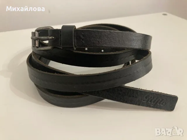 Кожен колан Rifle, нов, черен, размер 90