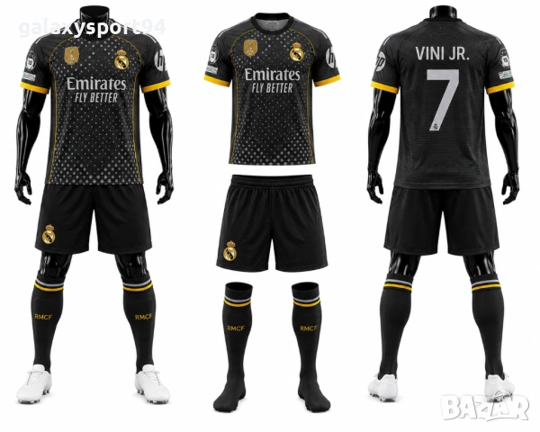 New Екип с Чорапи Черен Vini JR Real Madrid Комплект Vini JR Real Madrid 2026