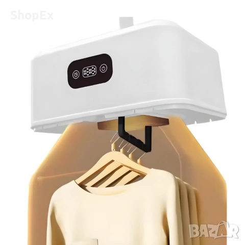 Преносима електрическа сушилня за дрехи – компактна, сгъваема, с таймер и 3D циркулация, снимка 2 - Сушилни - 54093765
