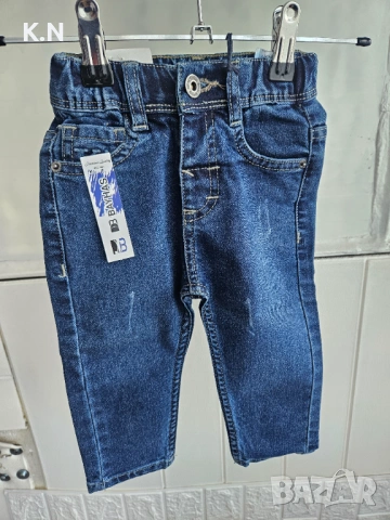 Бебешки дънки с ластик, нови 