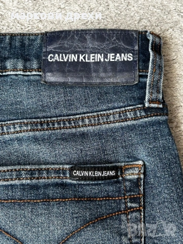 Calvin Klein Jeans Slim Fit - dark-blue denim 34, снимка 7 - Дънки - 54101722