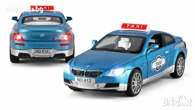 Метални колички: BMW M6 E63 Taxi 1:32, снимка 7 - Колекции - 55620390