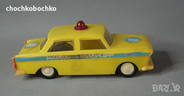 Соц БГ Играчка Количка Москвич Народна Милиция КАТ, снимка 3 - Колекции - 55262024