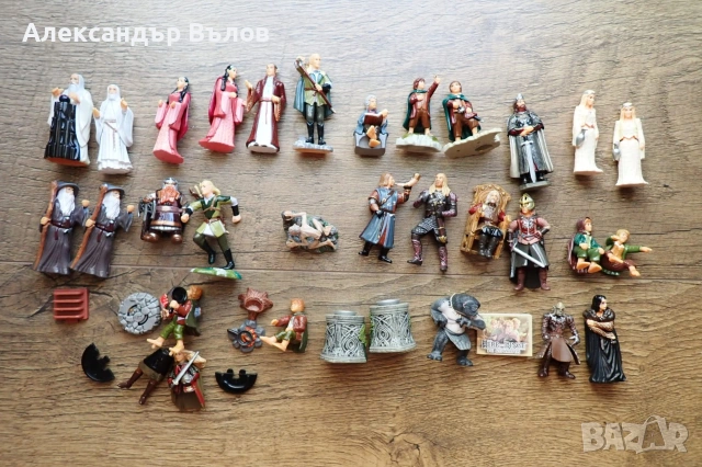Голям Лот фигурки Властелинът на пръстените Lord of the Rings от Киндер Kinder